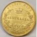 AUSTRALIA 1862 . ONE 1 SOVEREIGN . SYDNEY . GOLD